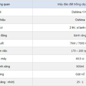Alternative view of Máy khoan lỗ trồng cây Oshima 1 HP