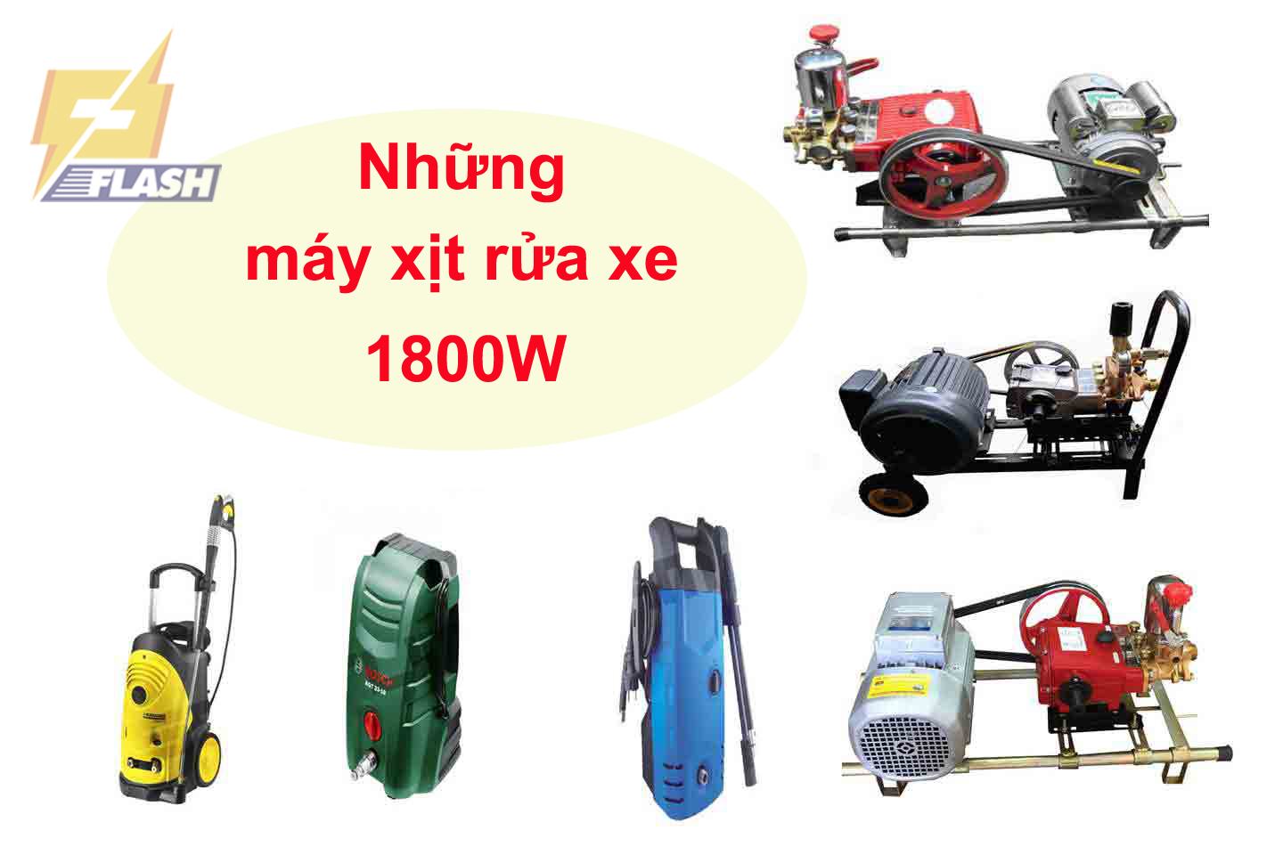 máy xịt rửa xe áp lực cao 1800w
