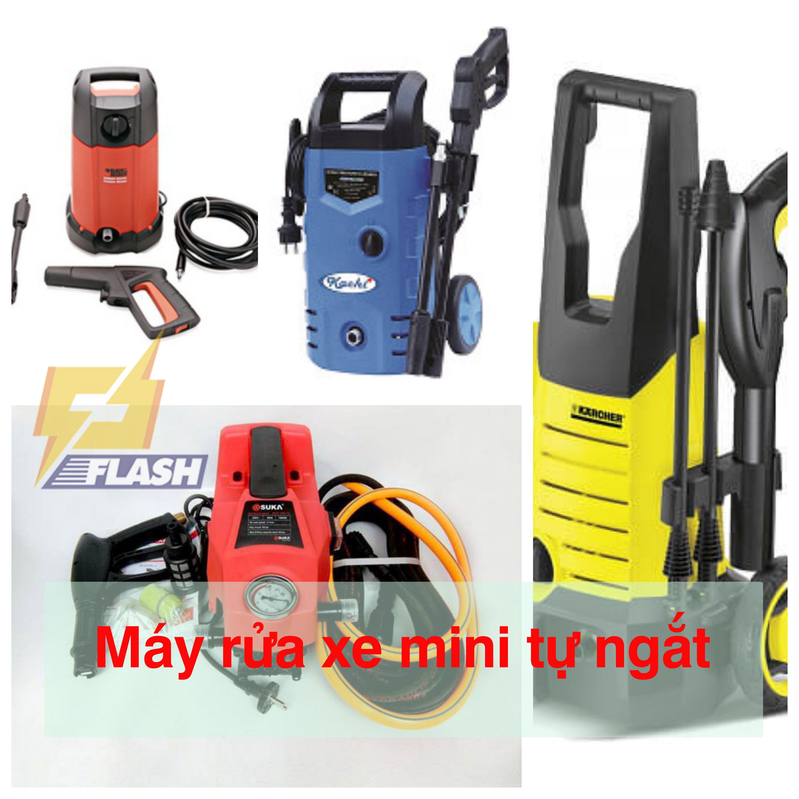 máy rửa xe mini tự ngắt