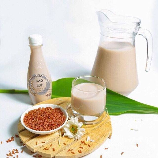 cach lam sua gao lut loi sua