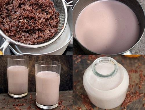 Cách làm sữa gạo lứt mè đen 