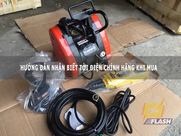 Cách nhận biết tời điện chính hãng